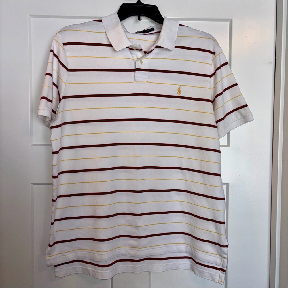 Polo Ralph Lauren striped white polo shirt XXL